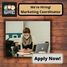 We're Hiring! Part-Time Marketing Coordinator