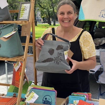 Leslie at the Market